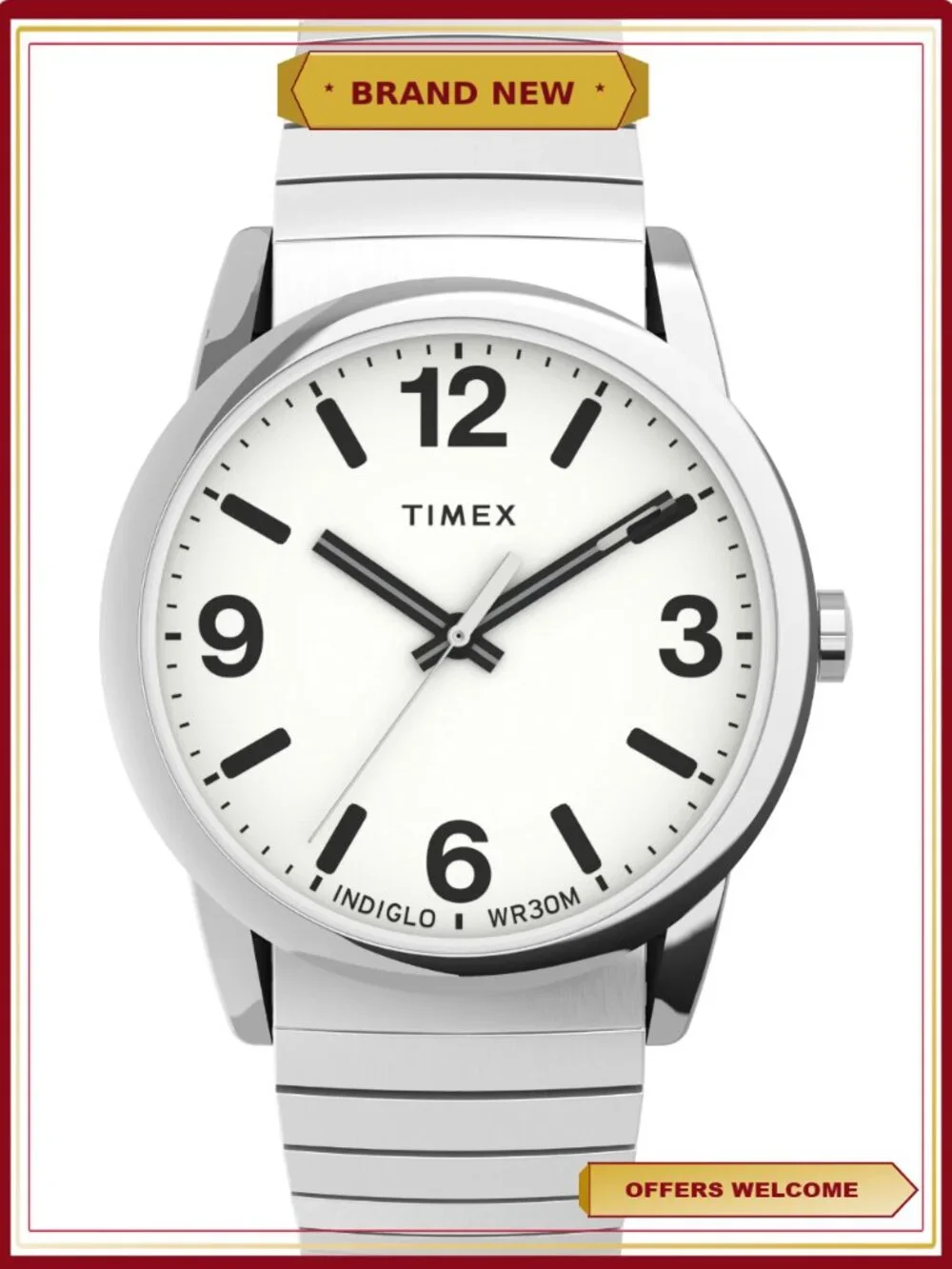 Men's Easy Reader Watch with Perfect Fit